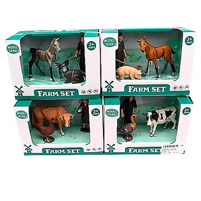 Набор Фермер 3 фигурки аксессуары Наша игрушка 2144633 1